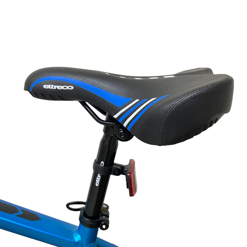 Электровелосипед Eltreco XT 600 Pro (сине-оранжевый) 18