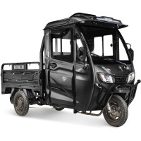 Грузовой электротрицикл Rutrike КАРГО Кабина Универсал 1500 60V1000W черный