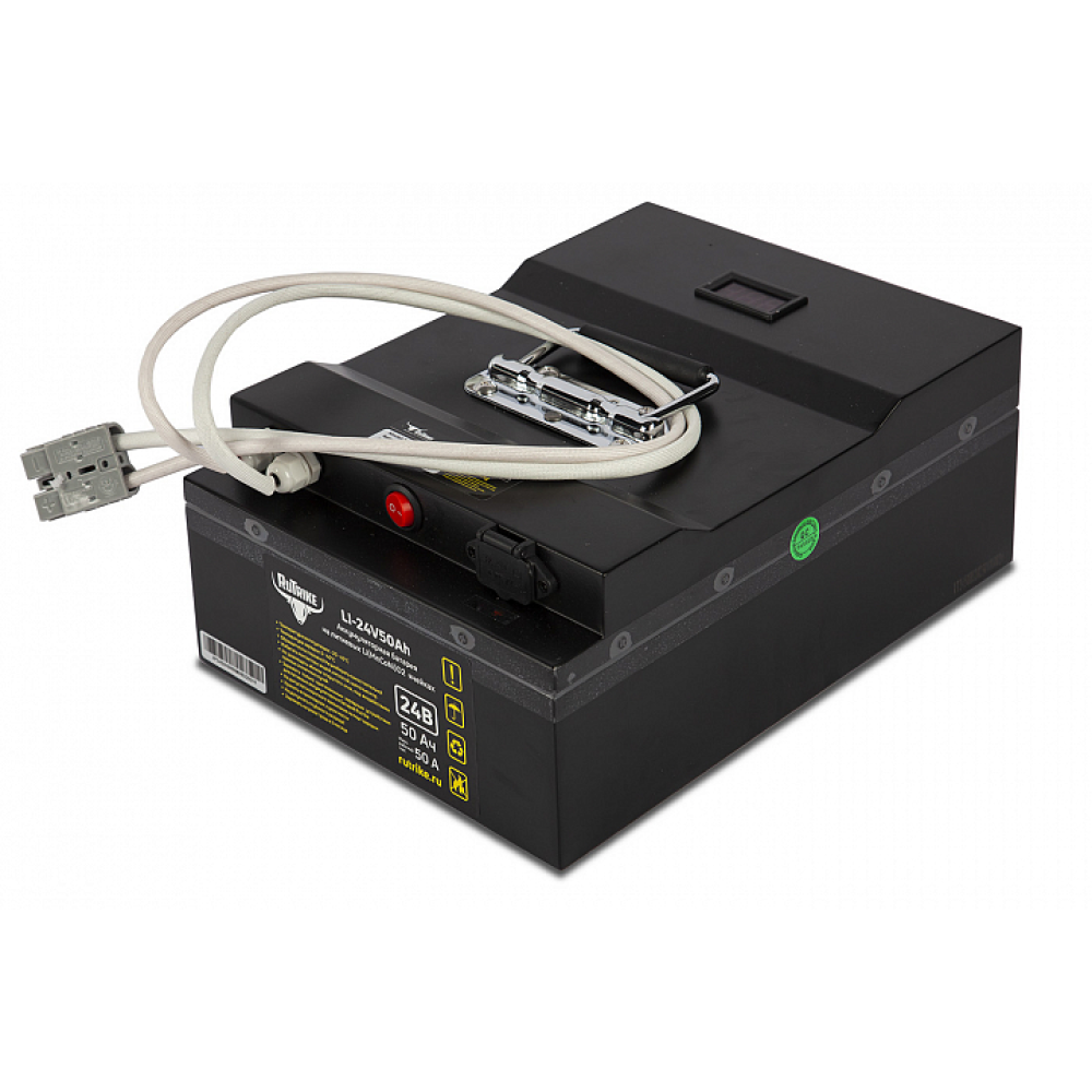 Литиевый тяговый аккумулятор RuTrike (18650 MnCoNi) 24V50A/H 2