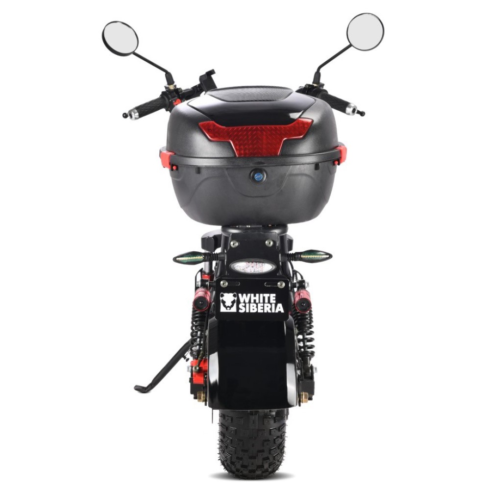 Электроскутер CityCoco WHITE SIBERIA MINI R 2.0 1200W (2022) BLACK 14