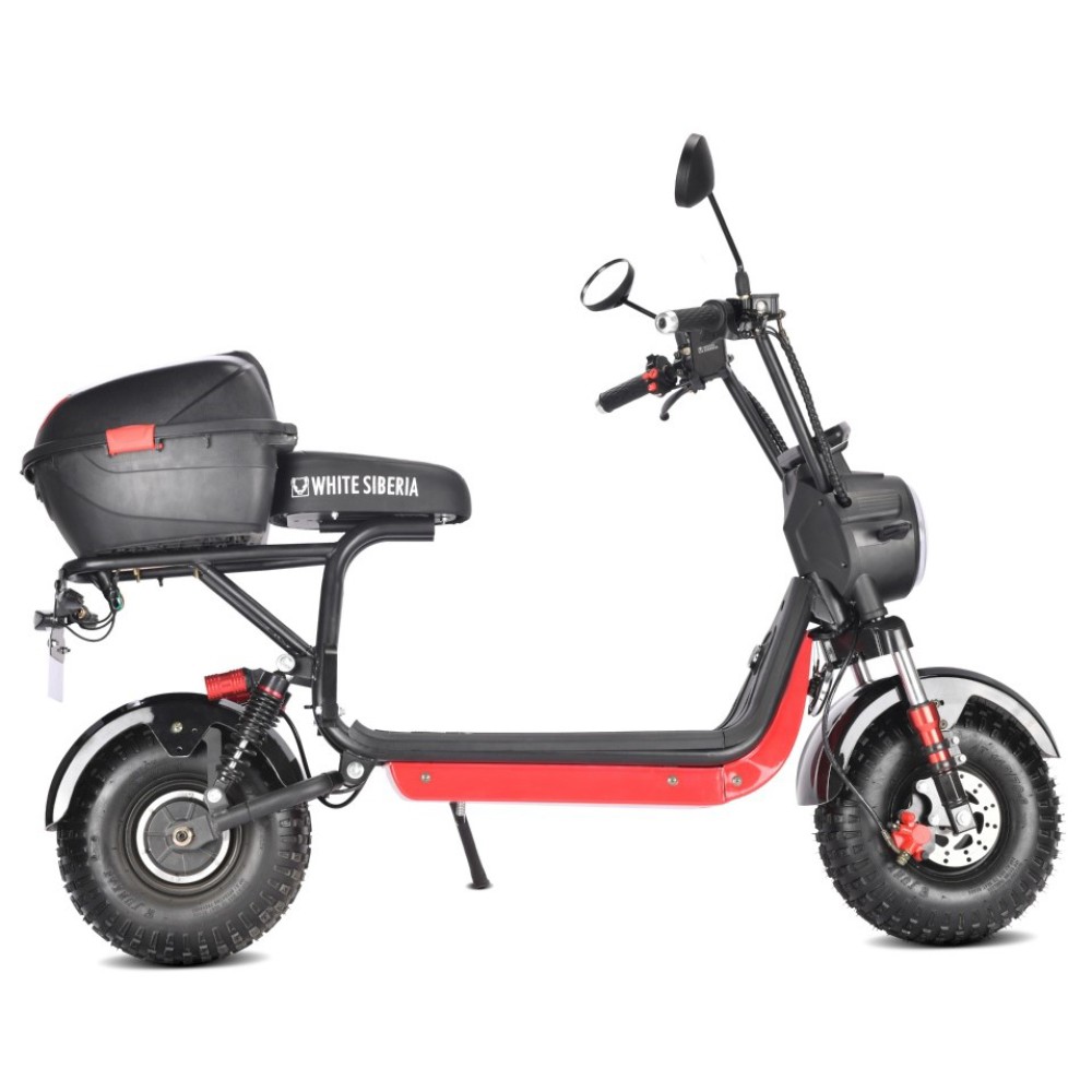 Электроскутер CityCoco WHITE SIBERIA MINI R 2.0 1200W (2022) BLACK 15