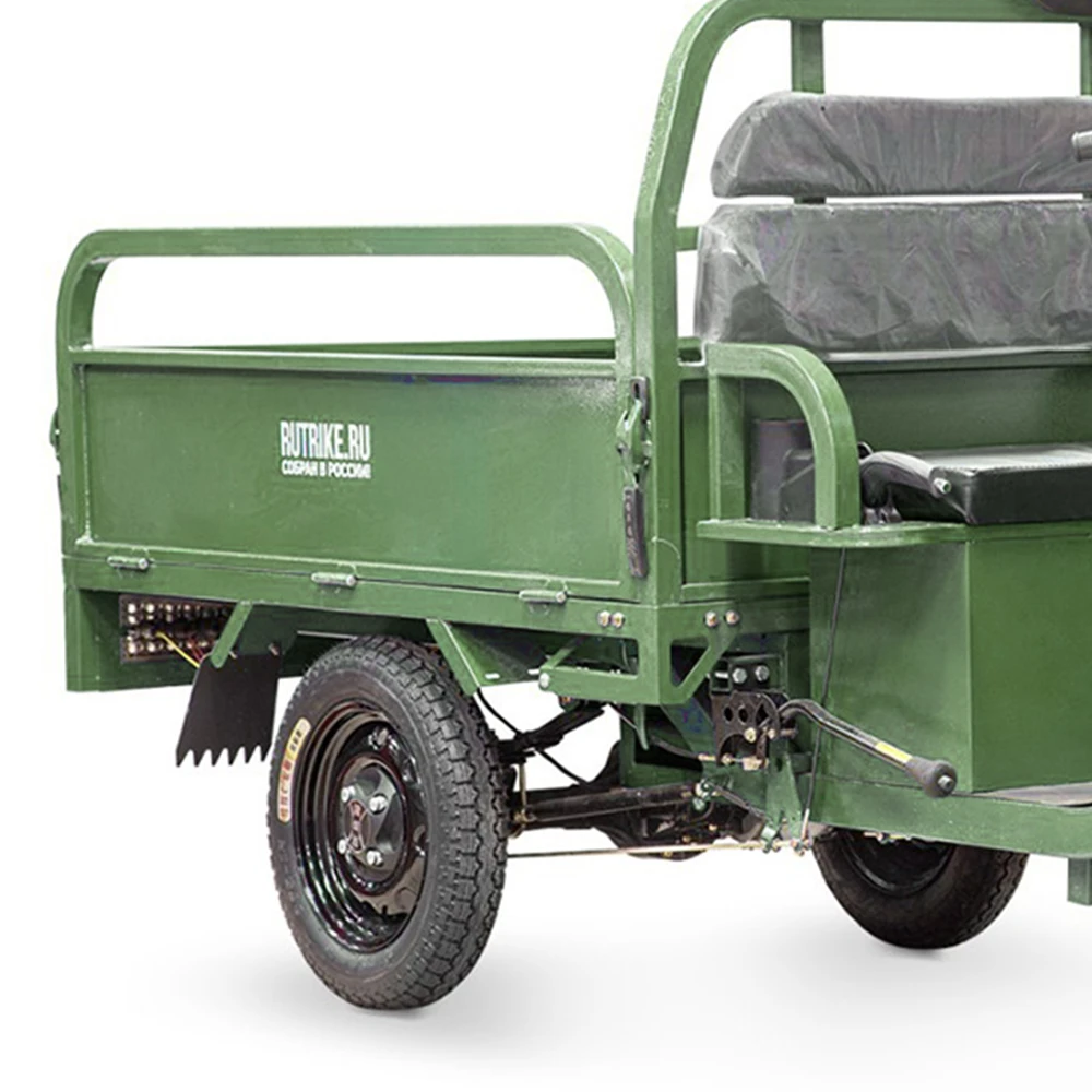 Грузовой электротрицикл Rutrike Партнёр 1500 48V1200W Зеленый 8